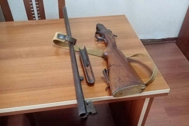 У жителей Габалы изъяли незаконно хранившееся оружие - ФОТО