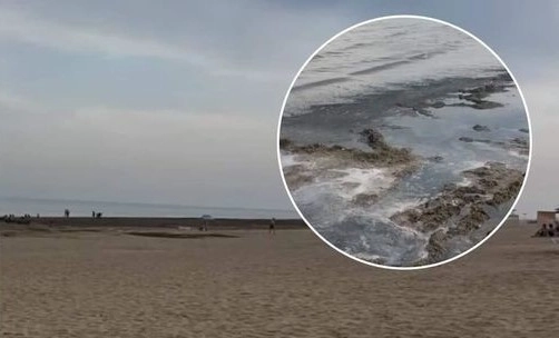 Удручающее состояние пиршагинского пляжа: ни в море зайти, ни по берегу прогуляться - ВИДЕО