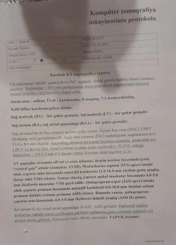 Media.az - Новости Азербайджана - Врачи говорили, что сын не проживет и трех дней. КРИК О ПОМОЩИ матери ребенка с пороком сердца