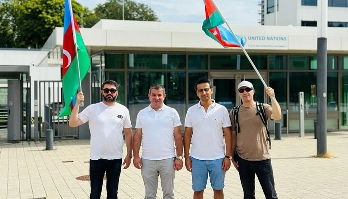 Азербайджанцы провели мирную акцию перед офисом ООН в Бонне