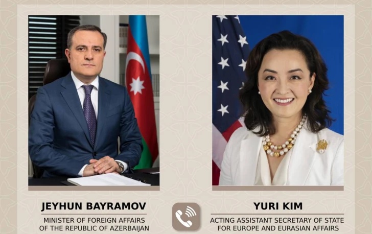 Джейхун Байрамов провел телефонные переговоры с исполняющим обязанности помощника госсекретаря США