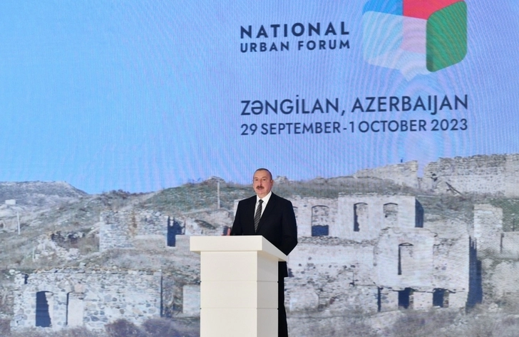 Media.az - Новости Азербайджана - Президент выступил на открытии II Национального градостроительного форума в Зангилане - ОБНОВЛЕНО - ВИДЕО/ФОТО