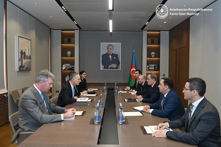 Джейхун Байрамов провел встречу с главным советником Госдепартамента США по переговорам на Кавказе - ФОТО