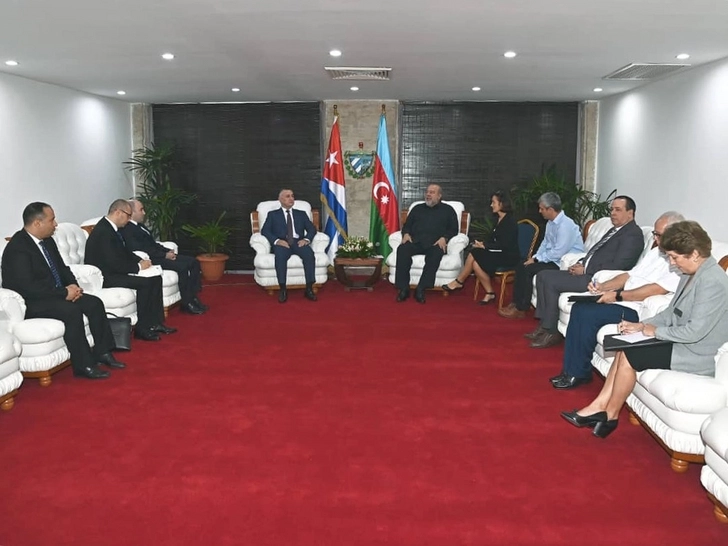 Премьер-министр Республики Куба принял делегацию, возглавляемую министром здравоохранения Азербайджана - ФОТО