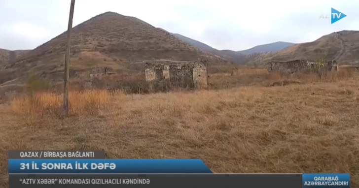 AzTV показало кадры оккупированного газахского села - ВИДЕО