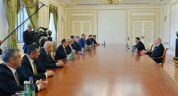Президент Ильхам Алиев принял делегацию членов Великого национального собрания Турции - ОБНОВЛЕНО - ФОТО