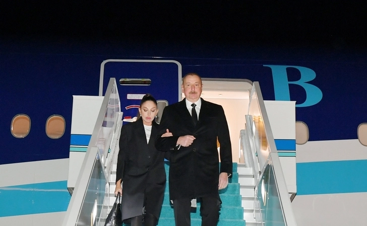 Президент Ильхам Алиев прибыл в Турцию с официальным визитом - ФОТО