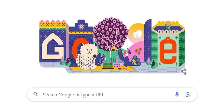 Google посвятил дудл празднику Новруз - ФОТО