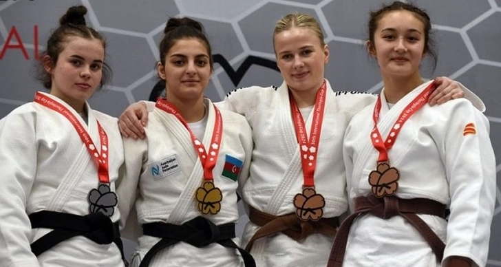 Азербайджанские дзюдоистки завоевали три медали на турнире в Германии - ФОТО