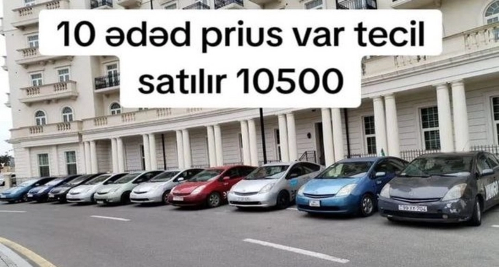 В Азербайджане резко выросло число объявлений о продаже Toyota Prius