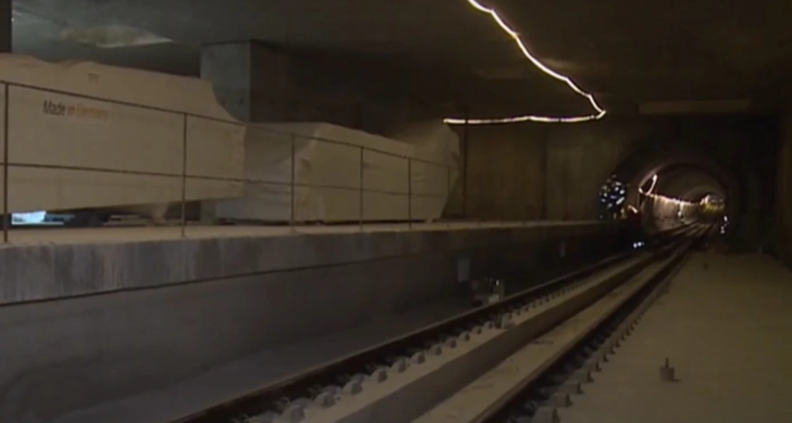 Распространились кадры новой строящейся станции бакинского метро - ВИДЕО