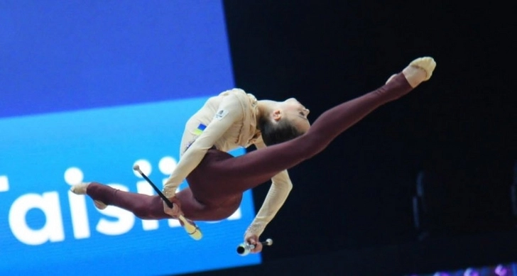 В Баку стартовал второй день соревнований Кубка мира по художественной гимнастике - ФОТО