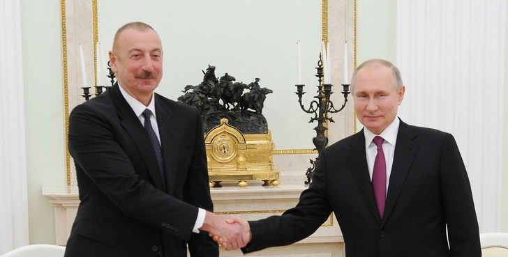 В Москве состоялся совместный обед Президентов Азербайджана и России