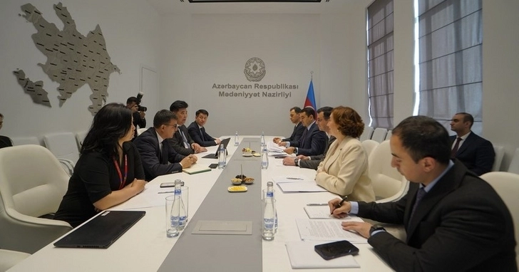 Состоялась встреча министров культуры Азербайджана и Кыргызстана