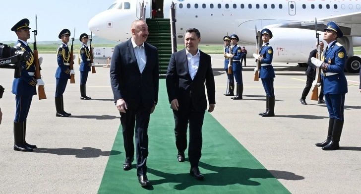 Президент Кыргызстана Садыр Жапаров прибыл в Физули - ФОТО