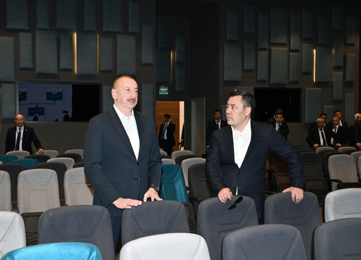 Президенты Азербайджана и Кыргызстана ознакомились с Агдамским конференц-центром - ОБНОВЛЕНО/ФОТО