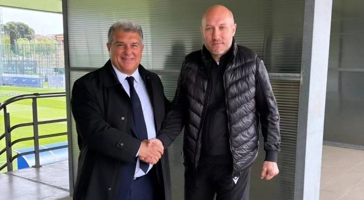 Тренер азербайджанского клуба встретился с президентом «Барселоны» - ФОТО