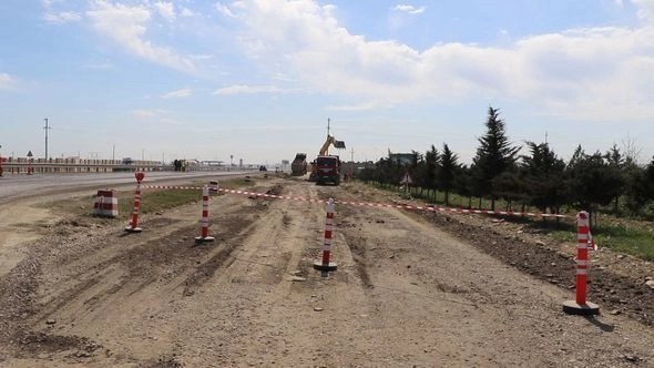 В Азербайджане строится новая дорога – ФОТО