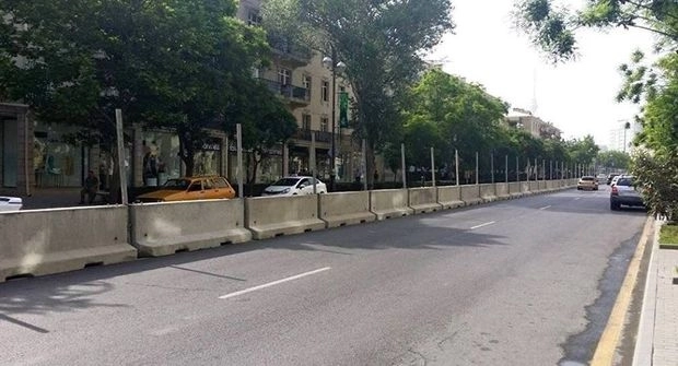 Центральные улицы Баку закрывают на неделю – ОБНОВЛЕНО