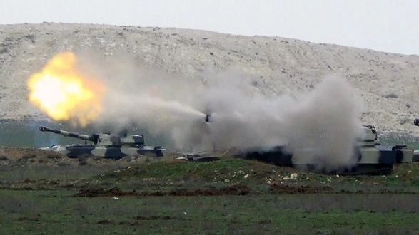 Ракетно-артиллерийские учения азербайджанской армии – ВИДЕО