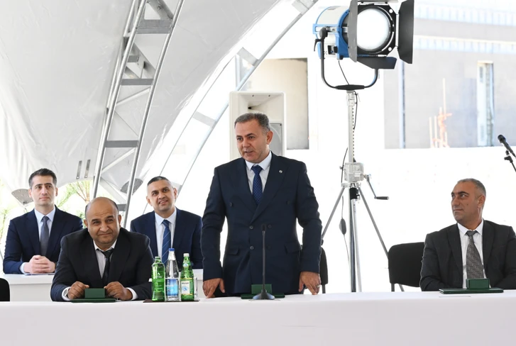 Media.az - Новости Азербайджана - Президент Ильхам Алиев принял участие в открытии жилого комплекса, построенного в городе Джебраил
