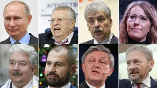 Восемь кандидатов в президенты России