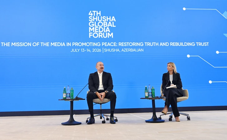 Media.az - Новости Азербайджана - Президент Ильхам Алиев принимает участие в открытии IV Шушинского глобального медиафорума