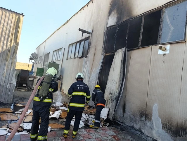 Media.az - Новости Азербайджана - В поселке Сарай произошел пожар в цеху