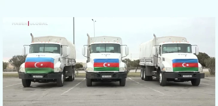 Haber Global подготовил репортаж об отправке гуманитарной помощи из Азербайджана в Иран