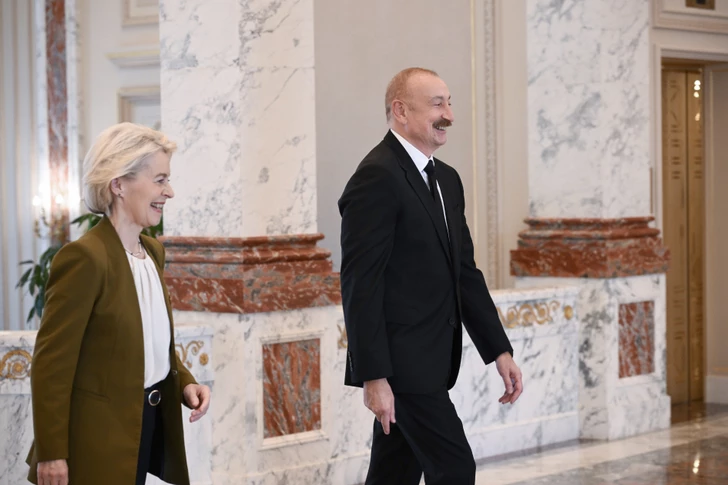 Media.az - Новости Азербайджана - Президент Ильхам Алиев провёл встречу в формате «один на один» с президентом Еврокомиссии