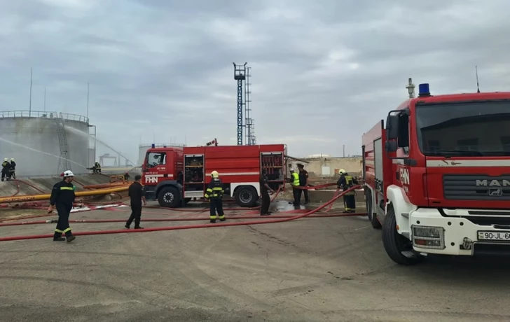 Media.az - Новости Азербайджана - На газоперерабатывающем заводе SOCAR прошли пожарно-тактические учения