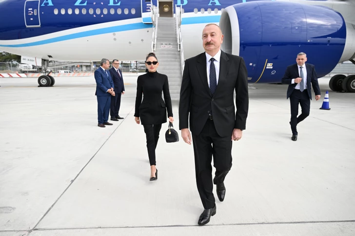Media.az - Новости Азербайджана - Президент Ильхам Алиев прибыл в Нью-Йорк