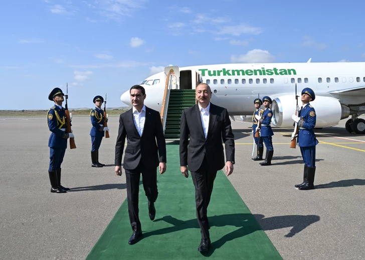 Media.az - Новости Азербайджана - Президент Туркменистана прибыл в Физулинский район