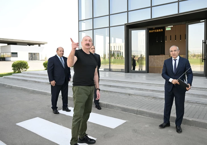 Media.az - Новости Азербайджана - Президент принял участие в открытии предприятия по производству табачных изделий в Агдаме