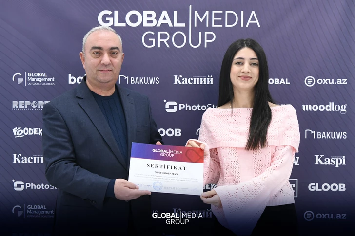 Media.az - Новости Азербайджана - Итоги Медиа Академии «Global Media Group»: 8 будущих специалистов получили сертификаты