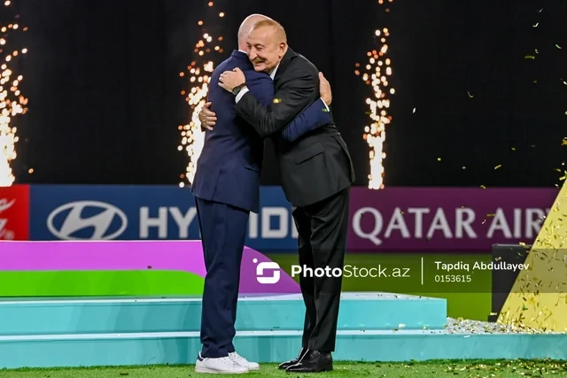 Media.az - Новости Азербайджана - Президент Ильхам Алиев посмотрел финальный матч FIFA U-15 и принял участие в церемонии награждения