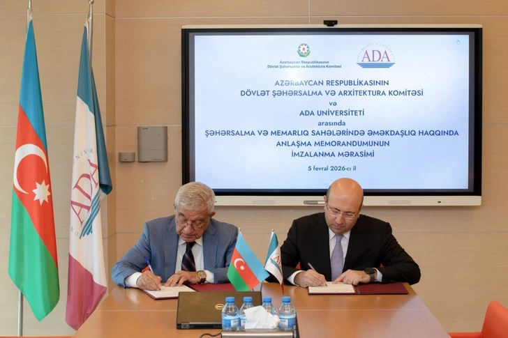 Media.az - Новости Азербайджана - Меморандум между Университетом ADA и Госкомитетом подготовит почву для WUF13 в Баку