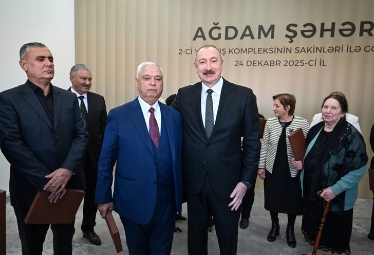 Media.az - Новости Азербайджана - Президент поучаствовал в открытии 2го жилого комплекса в Агдаме