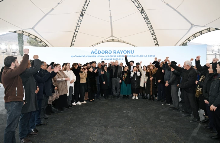 Media.az - Новости Азербайджана - Президент Ильхам Алиев провел встречу с жителями четырех сел в Агдеринском районе
