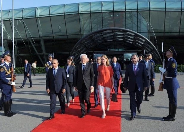 Завершен визит президента Италии в Азербайджан