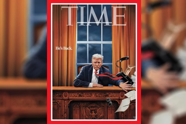 Time вернул Трампа в Овальный кабинет на новой обложке