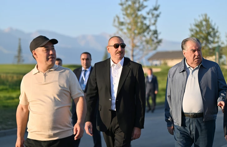 Media.az - Новости Азербайджана - Ильхам Алиев принял участие в открытии гольф-клуба в Кыргызстане
