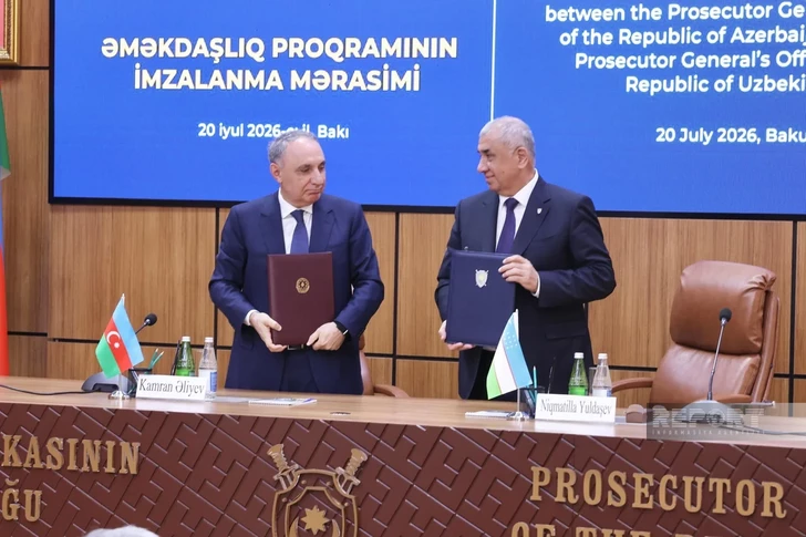 Media.az - Новости Азербайджана - Генпрокуроры Азербайджана и Узбекистана подписали документ о сотрудничестве