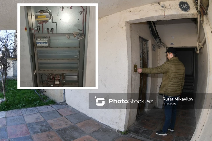 Жители девятиэтажки в Баку месяц живут без лифта из-за кражи оборудования