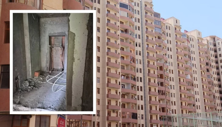 Жильцы жилого комплекса в Баку обеспокоены перепланировкой квартиры с демонтажем несущей стены
