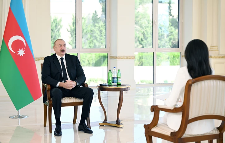 Президент Азербайджана Ильхам Алиев дал интервью телеканалу «Аль-Арабия»