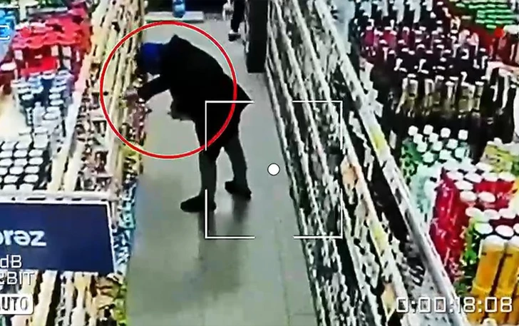 Ранее судимый мужчина совершил кражу в маркете в Баку