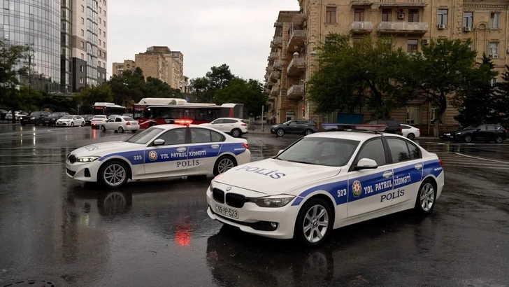 Media.az - Новости Азербайджана - В Азербайджане полиция перешла на усиленный режим службы в связи с дождливой погодой