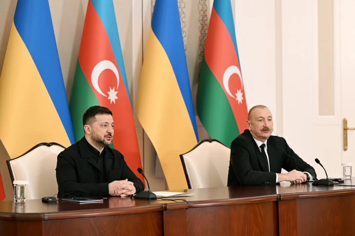 Media.az - Новости Азербайджана - Президенты Азербайджана и Украины выступили с заявлениями для прессы