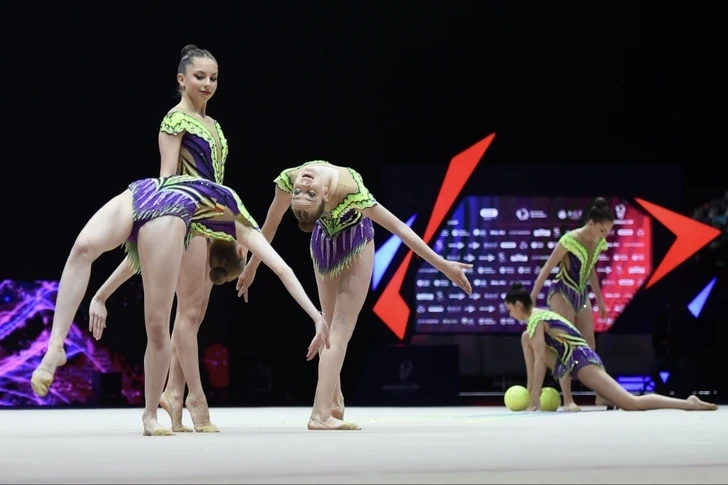 Кубок Европы по художественной гимнастике: Команда Азербайджана завоевала «бронзу» в многоборье